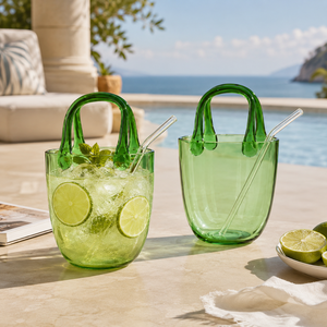 Verres à cocktail transparents en borosilicate faits à la main de 500 ml, sans plomb, coupe Martini, verres à Margarita, verrerie de bar réutilisable en gros - Product Image 1
