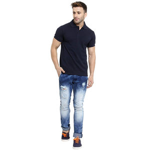 Polo pour homme en piqué épais 240 GSM 100% coton Tissu structuré de qualité supérieure Smart Casual Fabricant OEM sur mesure Marque privée - Product Image 1
