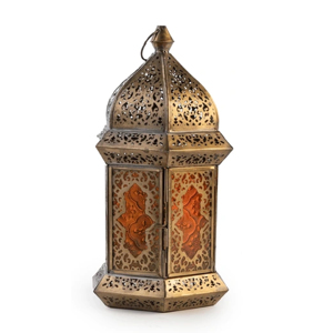 Luxury Moroccan <b>Lantern</b> Hanging Home Decor Metal Candle <b>Lantern</b> With <b>Gold</b> Color Finished for Home & Garden Handmade - Product Image 2