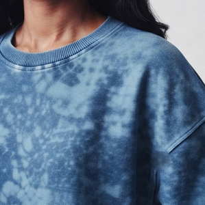 เสื้อสเวตเชิ้ตผู้หญิงแบบวินเทจ ล้างสีสไตล์แอซิดวอช ผ้าฟลีซ 100% คอตตอนเทอร์รี่ คอกลม ทรงโอเวอร์ไซส์ ล้างสีแบบแอซิดวอช - Product Image 4