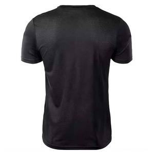 High Street Style Eco-Friendly Quick Dry Cotton Breathable Short Sleeve T-<b>Shirt</b> Plus Size Crew Neck Solid Knitted Sporty T-<b>Shirt</b> - Product Image 4