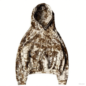 Sweat à capuche utilitaire de camouflage forestier, renforcé, imperméable et coupe-vent pour la chasse et les expéditions - Product Image 3