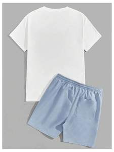 Ensembles courts pour hommes, tenues décontractées 2 pièces, ensembles de survêtements à manches courtes, ensembles de shorts de plage pour les vacances - Product Image 3