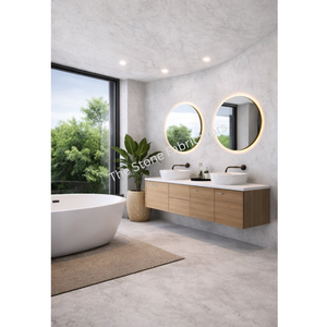 Grande dalle de pierre de grès blanc menthe, finition polie, revêtement mural moderne minimaliste pour salon, application TSF Inde, garantie 3 ans - Product Image 5