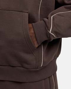 เสื้อฮู้ดซิปโอเวอร์ไซส์ผู้ชาย OEM ผ้าคอตตอนฟลีซหนานุ่ม คุณภาพสูง สไตล์ลำลองแนวสตรีทแวร์ - Product Image 4