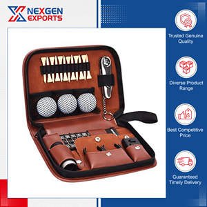 Ensemble d'accessoires de golf personnalisables en cuir PU souple, imperméable, de qualité exceptionnelle, très vendu et à prix compétitif - Product Image 6