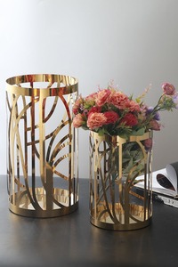 <b>Ornamental</b> Metal Decorative Vessel <b>Flower</b> Holder Indoor Planter Modern Home Matt Glaze Round Eco-Friendly Tabletop Vase - Product Image 4