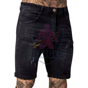 กางเกงยีนส์ขาสั้นผู้ชายสไตล์ล่าสุดปี 2026 ผลิตตามสั่ง ระบายอากาศได้ดี เป็นมิตรกับสิ่งแวดล้อม บริการ OEM สีพื้น ผลิตในปากีสถาน - Product Image 6