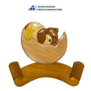 Panneau décoratif esthétique en bois pour chien, artisanat mural en bois fait main, fabriqué au Vietnam - Product Image 1