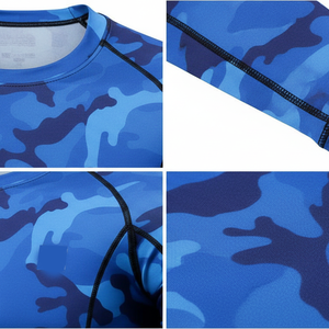 Custom Design Unisex Rash Guard Dry Fit <b>Compression</b> <b>Shirts</b> Long Sleeve Fitness Bodybuilding Breathable - Product Image 5