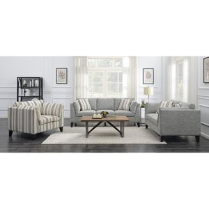 Wallace & Bay Doyle Gray Loveseat elegante divano da soggiorno - Product Image 5