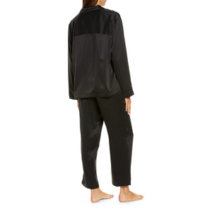 Pijamas de Seda de Alta Calidad con Estampado Personalizado para Mujer, Conjunto de Pijama con Camisa de Satén con Botones, Ropa de Dormir para Mujer - Product Image 2