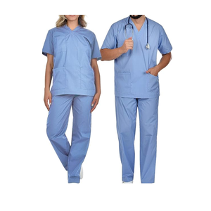 PK ODM Medical Regular <b>Scrub</b> Men's Jogger <b>Scrubs</b> Set-Comfortable Woven Twill Fabric Customized Color Design - Product Image 6