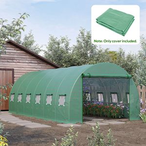 Telo di Ricambio in Plastica Impermeabile Resistente per Serra 6x3x2m (19.7FT X 9.8FT X 6.6FT) con 12 Finestre per Struttura a Cerchio Prefabbricata - Product Image 2