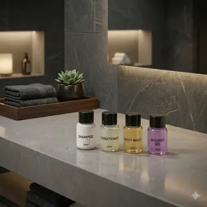 Set de Artículos de Aseo para Hotel de 20 ml, Champú, Acondicionador, Gel de Ducha, Tamaño de Viaje, Amenidades para Habitaciones de Huéspedes en Hoteles y Resorts - Product Image 3