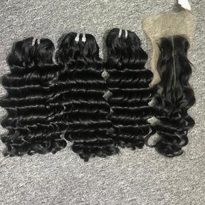 Venta al por mayor de extensiones de cabello Remy de alta calidad suelta onda profunda trenzado preestiramiento trama de cabello humano crudo vietnamita mezcla de cabello - Product Image 3