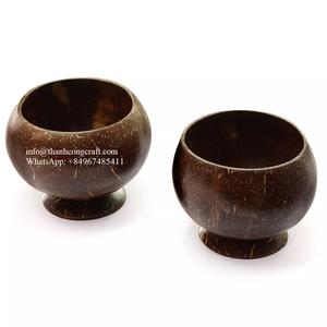 Ensembles de 2 Bols Coco avec 2 Cuillères en Bois – Bols Sécuritaires Faits Main pour la Cuisine – Dernier Style - Product Image 3