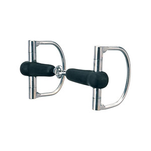 Étriers de cheval en acier inoxydable avec maille en spandex et poignées en caoutchouc nylon pour l'équitation - Product Image 1