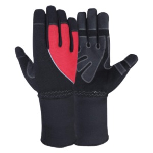 Guantes Tácticos de Cuero, Completos, Marrón y Negro, Antideslizantes, Protección para Hombre para Actividades al Aire Libre - Product Image 1