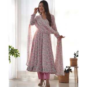 Belle robe de soirée et pantalon Anarkali de taille XS avec Dupatta - Product Image 4