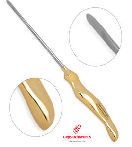 Elevador Endoscópico Recto para Cuero Cabelludo y Frente, 24 cm, 7 mm de Ancho, Acero Inoxidable, Instrumento Quirúrgico para Endoscopia Facial y Plástica - Product Image 1