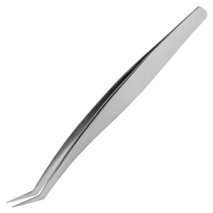 Pince à épiler professionnelle à pointe angulaire à prix abordable pour l'application d'extensions de cils, la séparation des cils, la pose de précision et l'utilisation en salon - Product Image 5
