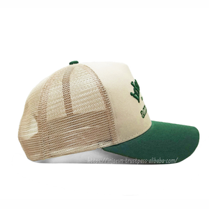 Casquette de baseball en mousse personnalisée avec logo brodé, ajustable, bicolore, pour hommes et femmes, vente en gros - Product Image 3