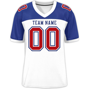 Maillot de football américain de qualité supérieure, fabricant de vêtements de sport en polyester mesh, impression DTF, séchage rapide, évacuation de l'humidité, vêtements d'équipe - Product Image 1