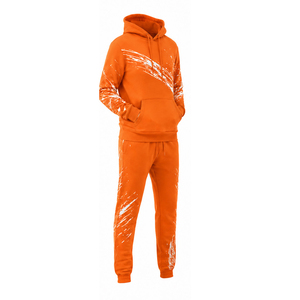 Conjuntos Deportivos Casuales de Felpa Gruesa para Hombre - Sudadera con Capucha Cálida y Pantalones Jogger, Color Sólido, Ecológicos, Antibacterianos, Listos para el Invierno - Product Image 6