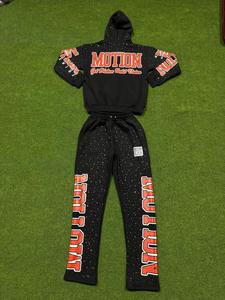 Eco-Friendly 100% Cotton Men's Adult Tracksuit Custom Logo Printing Quick Dry Breathable Reversible Design Factory <b>Direct</b> Supply - Product Image 2