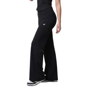 Leggings de yoga taille haute à jambes larges pour femme – Doux, extensibles, respirants, séchage rapide, tricotés – Tenue de sport et de détente - Product Image 2