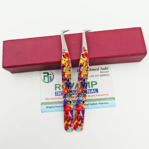 Pinces à cils haute précision à 90 degrés pour artistes en extensions de cils, en acier inoxydable - Product Image 6