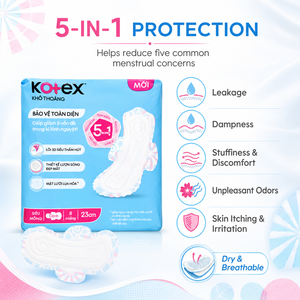 Kotex maxi dry super delgado con alas 23cm - 8 piezas/bolsa |   Productos de Higiene Femenina Premium - Product Image 6