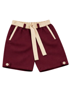 Men <b>Maroon</b> Sleeveless Tank <b>Top</b> & Matching Shorts Set Casual Summer Cotton Outfit Contrast Trim Drawstring Two Piece Set Stylish - Product Image 5