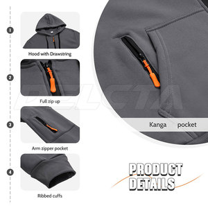 Fashion Wear Custom Men Hoodies High Quality Men Zipper Hoodies New Style Basics Men Hoodies - Product Image 3