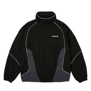 Custom Made Winter Men's Puffer Jacket Stand Collar Front Logo <b>Nylon</b> Washed Printed <b>Vintage</b> Lightweight Windproof Climbing - Product Image 1