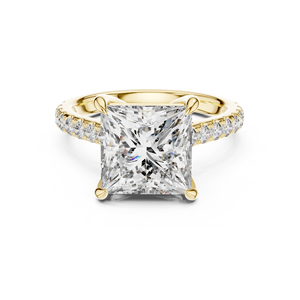Bague de fiançailles solitaire en or 18 carats avec diamant de laboratoire serti à griffes, style de luxe certifié IGI pour femme, idéale pour les mariages et les soirées - Product Image 4