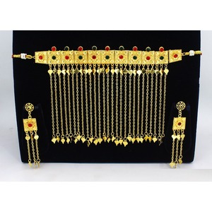 Gold Plated Micro Forming Necklaces <b>Wedding</b> & Traditional Jewelry Set <b>Gift</b> for Women Copper & Brass Martasha - Product Image 2