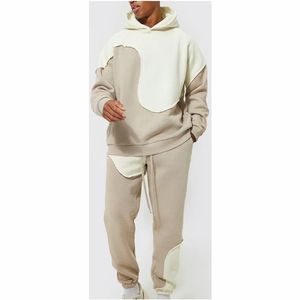 Conjunto Deportivo para Hombre, 100% Algodón, de Alta Calidad, Mangas Largas, Holgado, para Gimnasio, Transpirable, Sólido, Ligero - Product Image 5