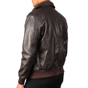 High Quality Plus Size Stand Collar <b>Leather</b> <b>jacket</b> for men Wholesale Outdoor Use with Hooded Pocket Decoration <b>jacket</b> for men - Product Image 4