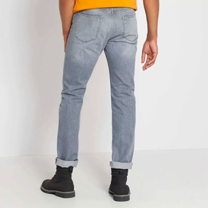 Nueva Llegada 2026 Pantalones Vaqueros Casuales con Logotipo Personalizado para Hombre, Pantalones Vaqueros de Alta Calidad Transpirables y Lavados para Hombre, Servicio OEM - Product Image 2