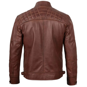 Custom Oversized <b>Men</b> Leather Waterproof Puffer <b>Jacket</b> Stand Collar Winter <b>Warm</b> Streetwear Fashion OEM Designer Wholesale - Product Image 6