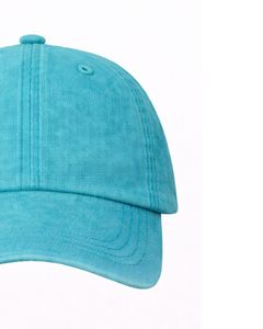 Turquoise Cotton <b>Baseball</b> <b>Cap</b> <b>Plain</b> Blank Adjustable Unisex Casual Sports Hat Breathable Comfortable Custom <b>Cap</b> Premium Quality - Product Image 3