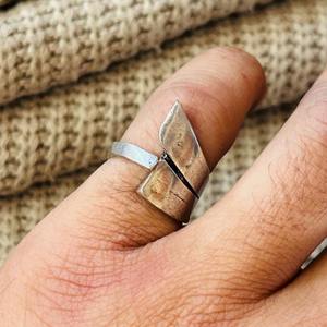 Boho Geometric Brass <b>Ring</b> Silver Plated Tribal <b>Statement</b> Wholesale <b>Ring</b> For Men's - Product Image 6