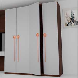 Aluminum Long Cabinet Handle Silk Antique <b>Matt</b> Rose Gold Graphite Grey <b>Black</b> Round Sphere Top Wardrobe <b>Door</b> Pull Furniture - Product Image 1