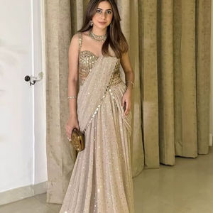 Lehenga Georgette Premium de Boutique India, Lehenga de Diseñador Estilo Bollywood, para Fiestas y Bodas, el Más Vendido, Prenda Festiva Moderna para Mujer - Product Image 1