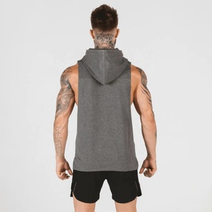 Men's Casual Style <b>Workout</b> Bodybuilding Gym <b>Hoodie</b> Wholesale Breathable Quick Dry Sleeveless <b>Hoodie</b> - Product Image 3