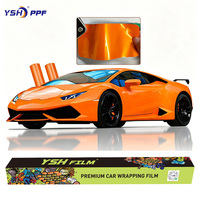 Film de protection de peinture automobile de luxe vert émeraude en TPU, épaisseur 7,5 mil, rejet UV IR à 90 %, auto-réparant, PPF à changement de couleur pour carrosserie
