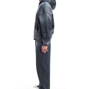 Sudadera con Capucha de Forro Polar para Hombre, 100% Poliéster, de Alta Calidad, Estilo Casual, con Lavado Ácido y Bordado, Transpirable para Invierno 2026 - Product Image 5