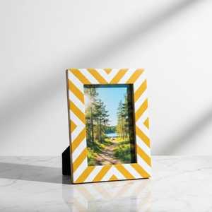 Marco de Fotos de Resina y Hueso Hecho a Mano de Lujo, Patrón de Mosaico Artístico Moderno, Portafotos Personalizado para Decoración del Hogar de Primera Calidad - Product Image 5